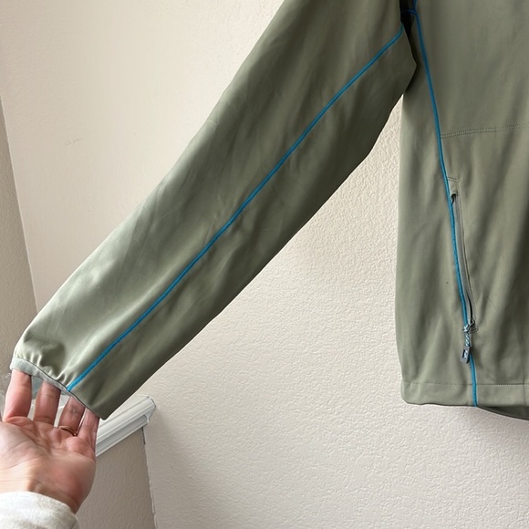Merrell Mens Soft Shell Windbreaker Jacket Lightweight Zip Up Green Medium - Picture 6 of 14